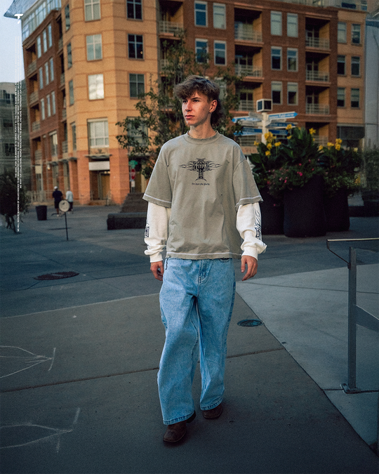 Grey Cross Chopper Longsleeve