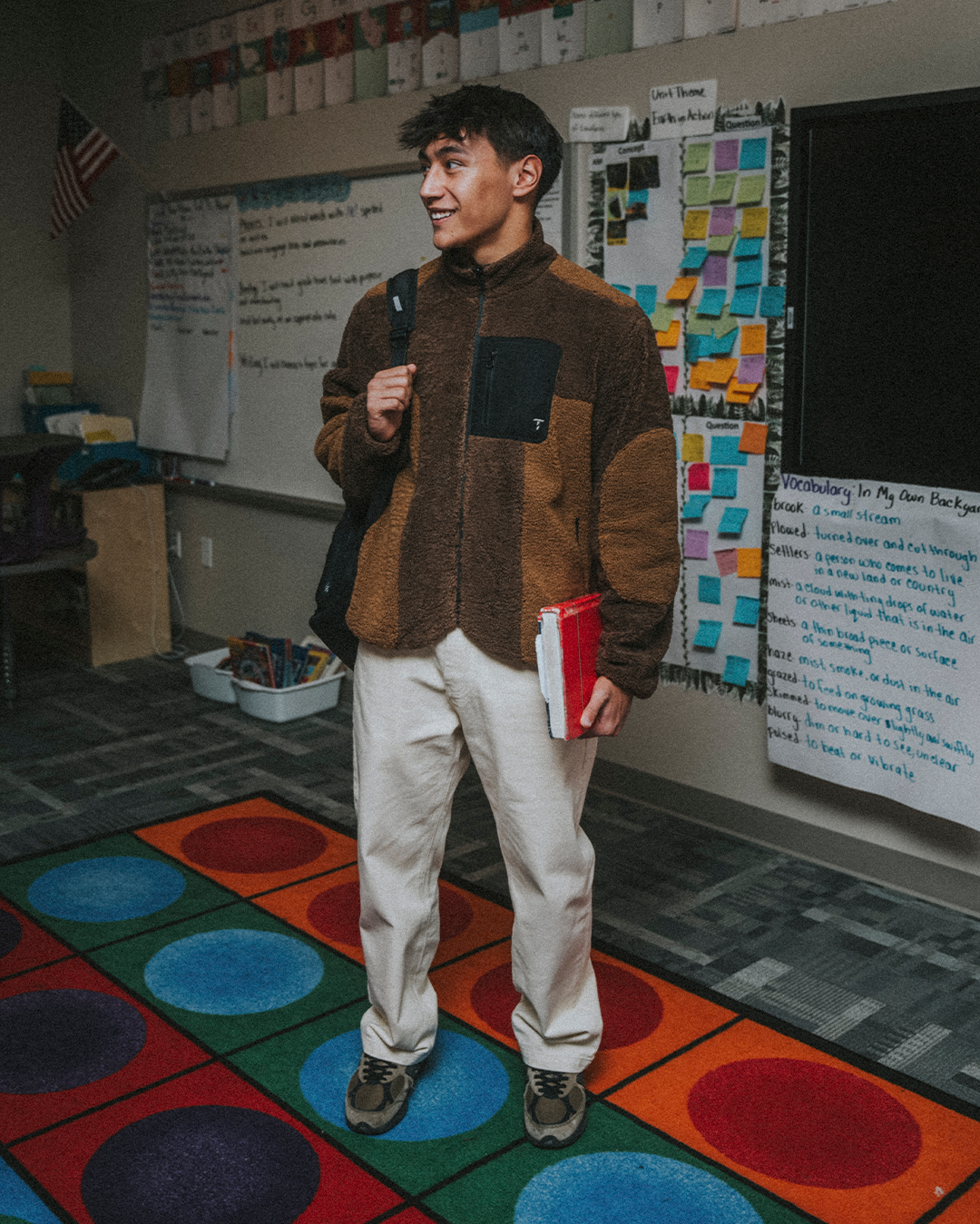 Brown Arnion Fleece Jacket