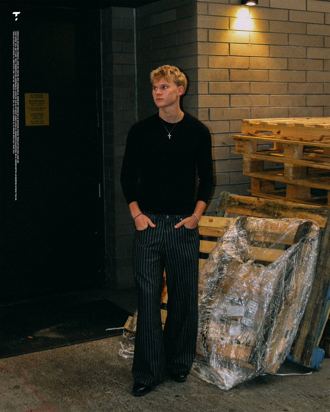 Pinstripe Denim