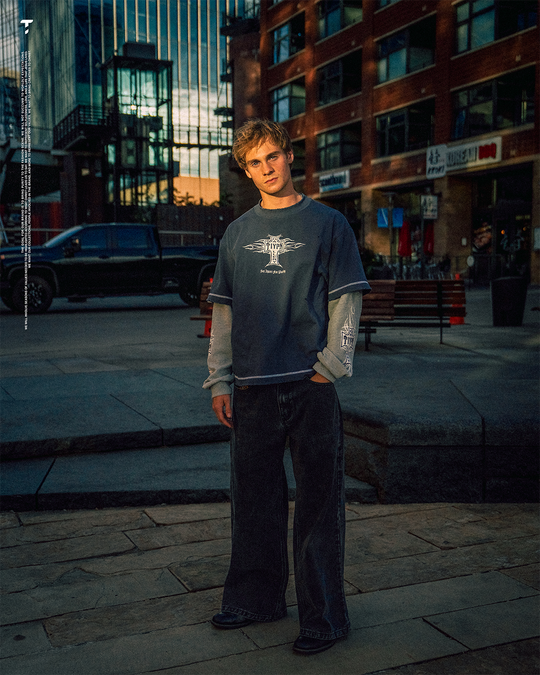 Navy Cross Chopper Longsleeve