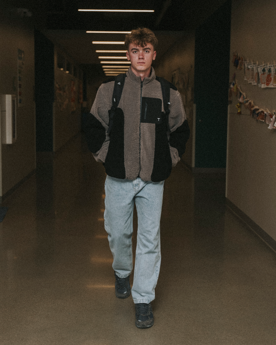 Black Arnion Fleece Jacket