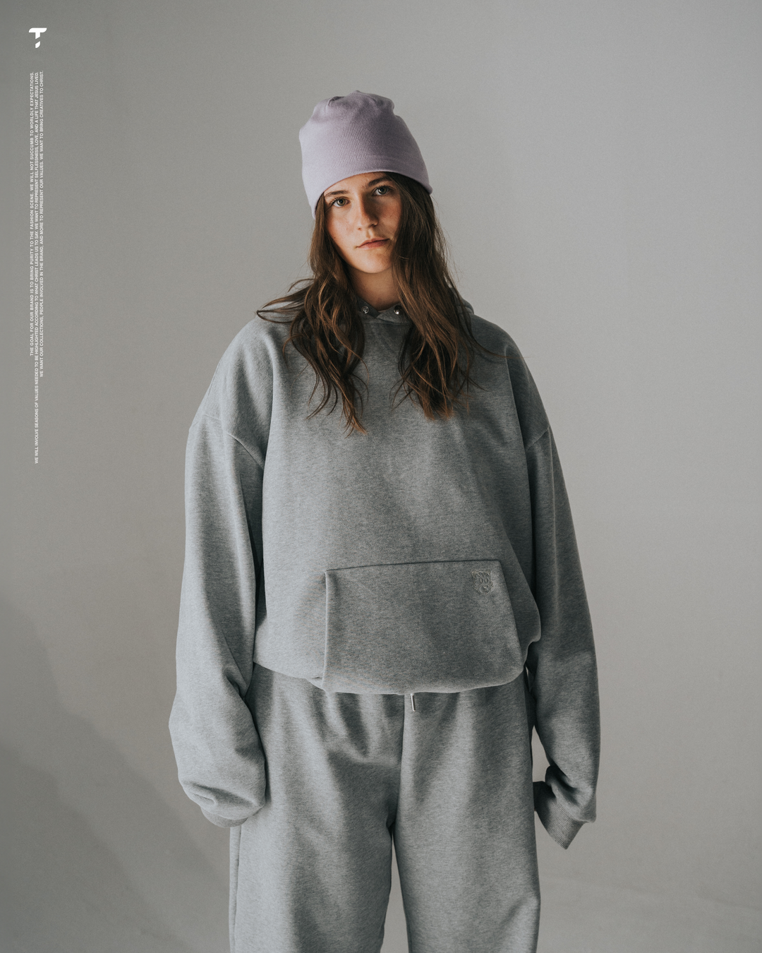 Grey Fleece Hoodie