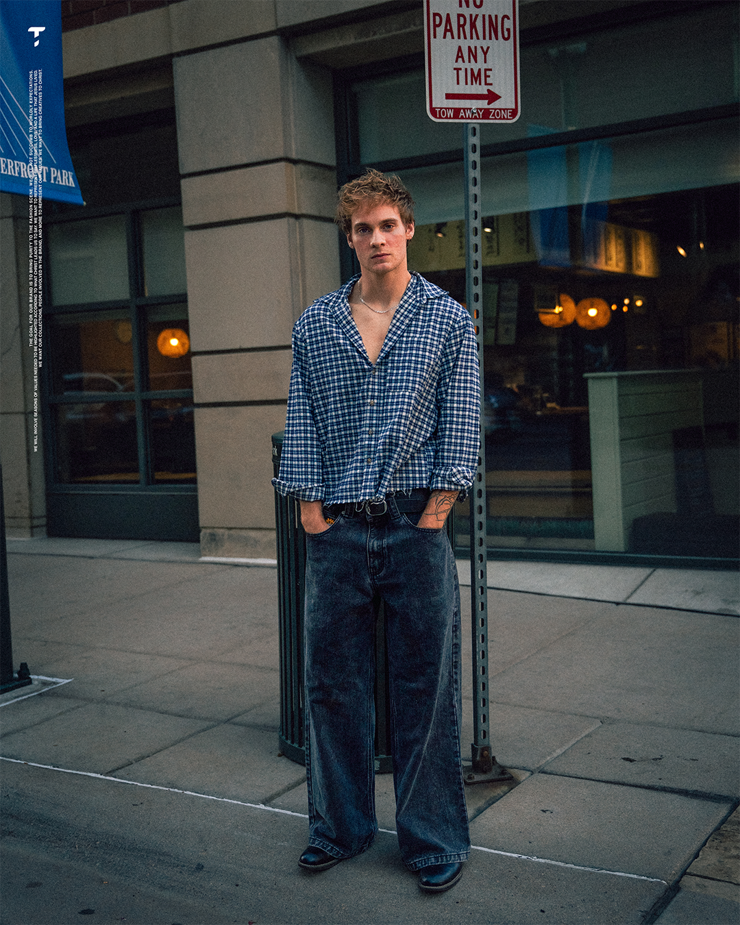 Vintage Blue Flannel Longsleeve