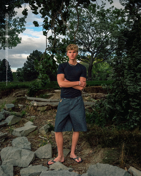 Pinstripe Jorts