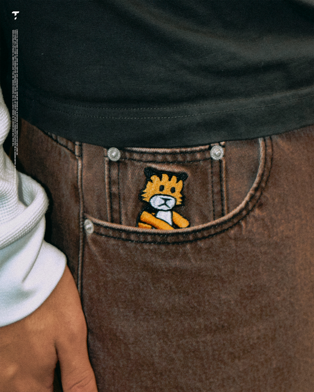 Washed Brown Denim