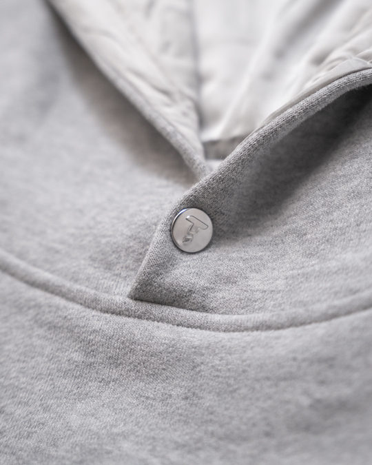Grey Fleece Hoodie