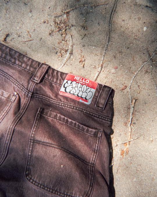 Washed Brown Jorts