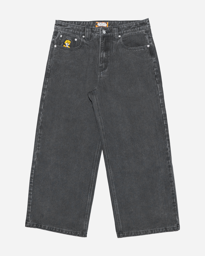 Washed Black Denim