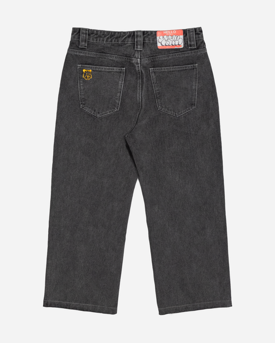 Washed Black Denim