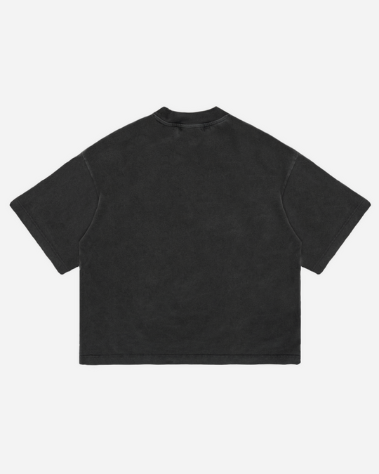 Washed Black Graffiti Tee
