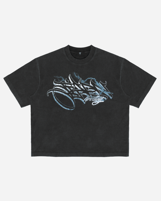 Washed Black Wrestling Tee