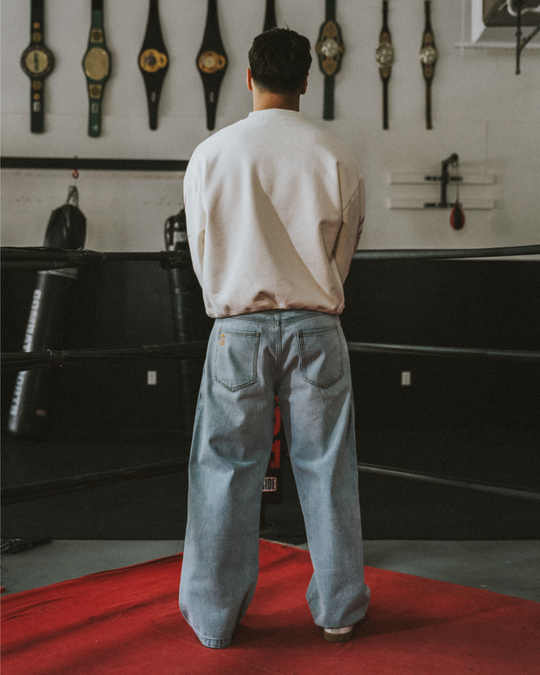 Faded Light Blue Denim