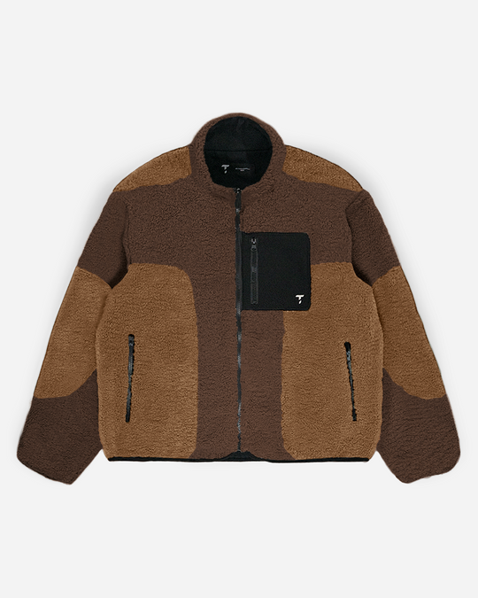 Brown Arnion Fleece Jacket
