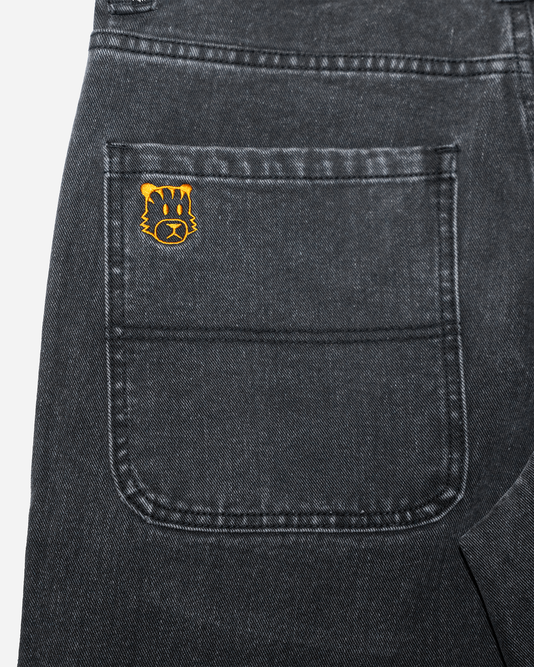 Washed Black Denim