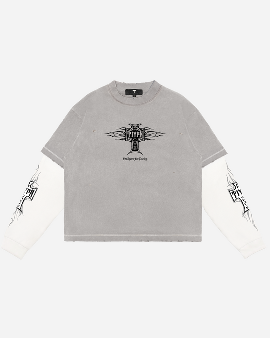 Grey Cross Chopper Longsleeve