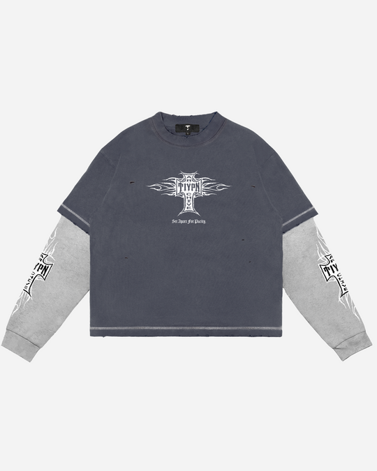 Navy Cross Chopper Longsleeve