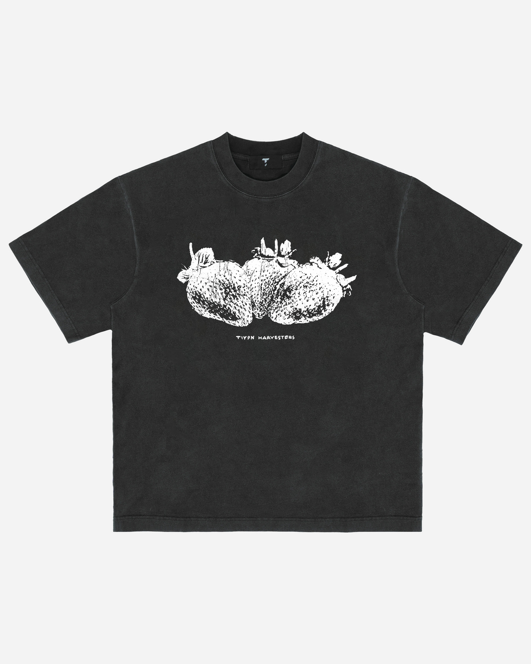 Washed Black Strawberry Tee