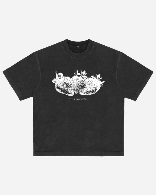 Washed Black Strawberry Tee