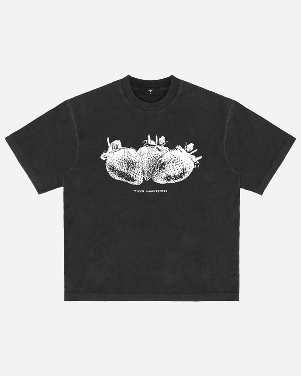 Washed Black Strawberry Tee